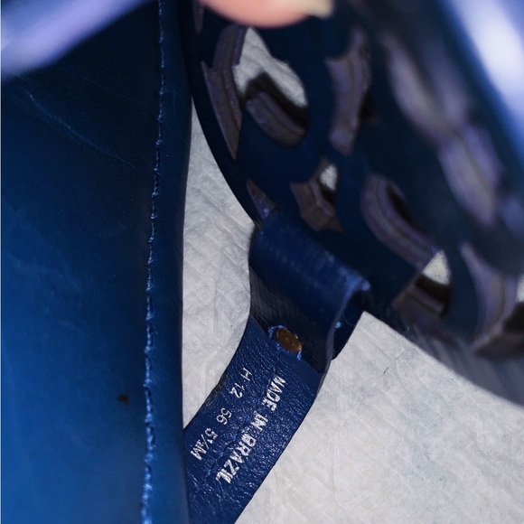 COPY - Tory Burch sandals. Miller. Blue. Sz 5.5. Made in Brazil - Picture 3 of 3